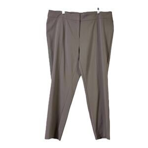 Nine Eight Dress Pants Career Trousers Mid Rise Taupe Women’s Plus Size 16